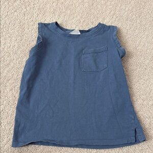 Zara Blue Tank Top Casual Sleeveless
